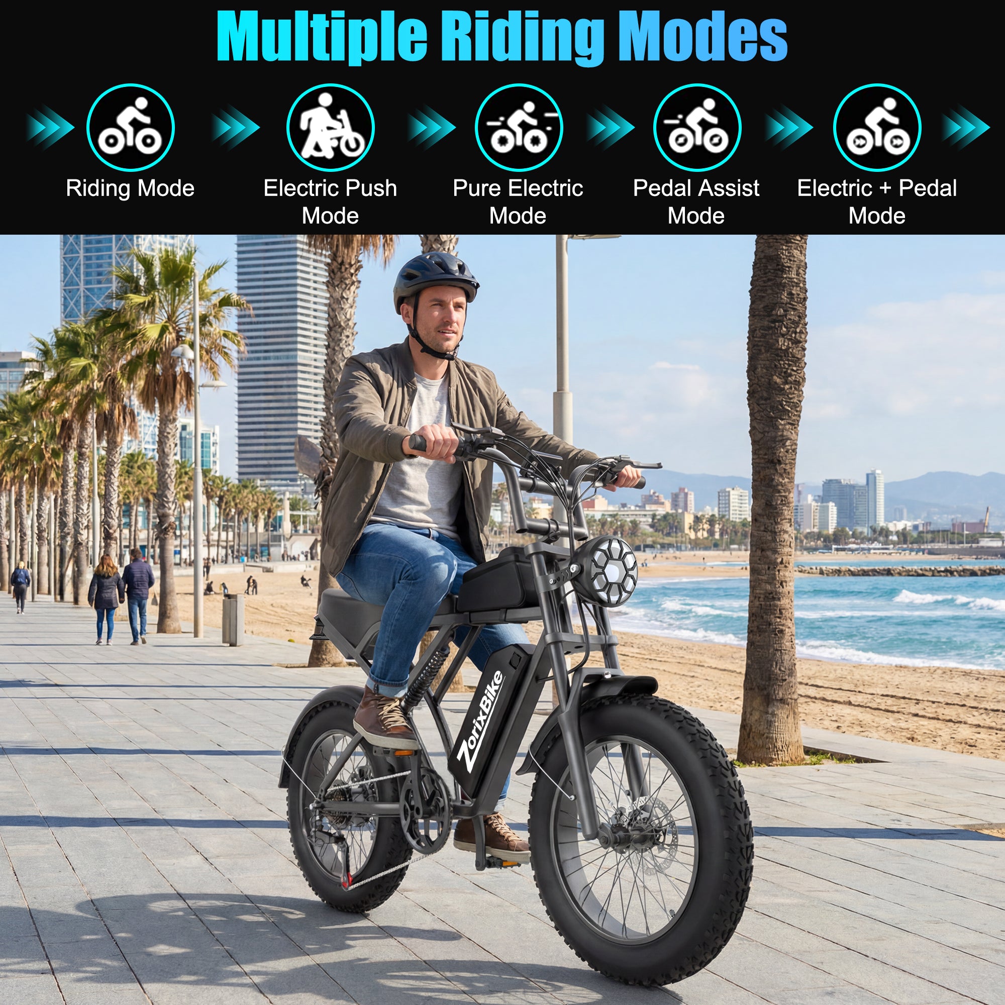 ZorixBike Z6 City Electric Bike | 1500W Commuter Ebike