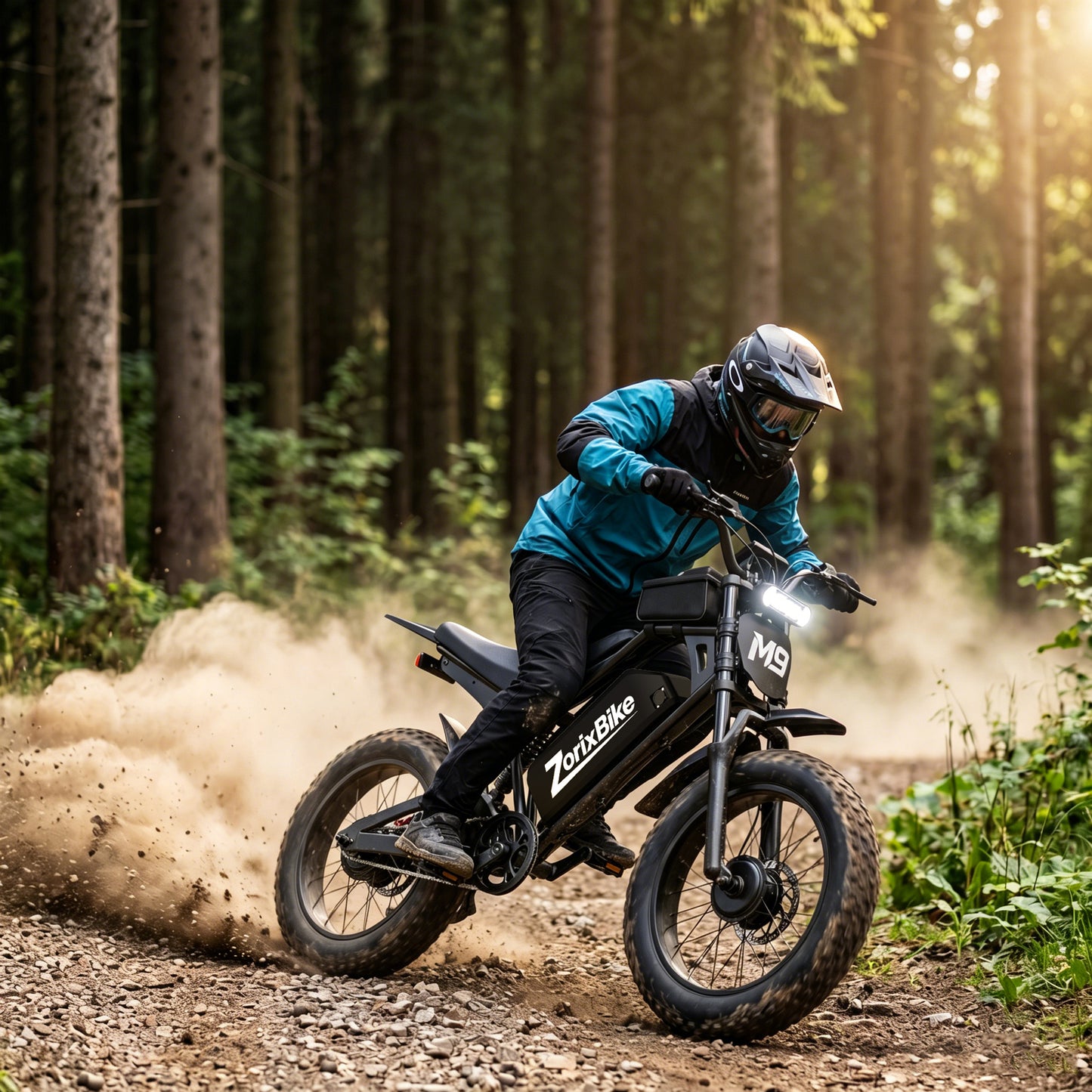 ZorixBike M9 Pro Dual Motor Electric Bike for Adults, 20" Fat Tire Off-Road Ebike