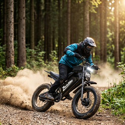 ZorixBike M9 Pro Dual Motor Electric Bike for Adults, 20" Fat Tire Off-Road Ebike