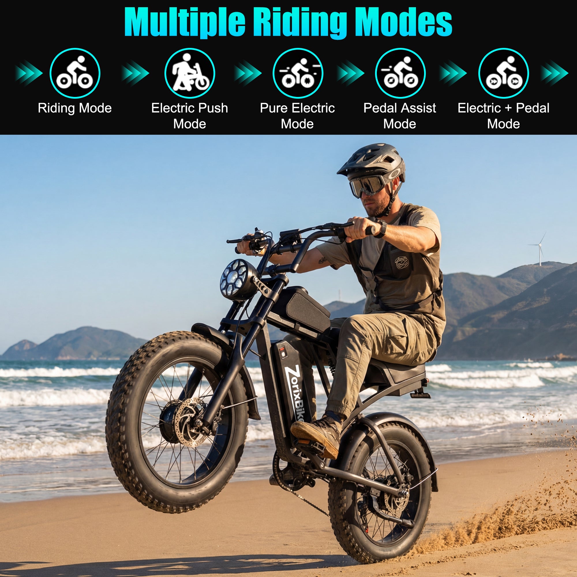 ZorixBike Z6 Pro Dual Motor Electric Bike | 3000W Fat Tire Ebike