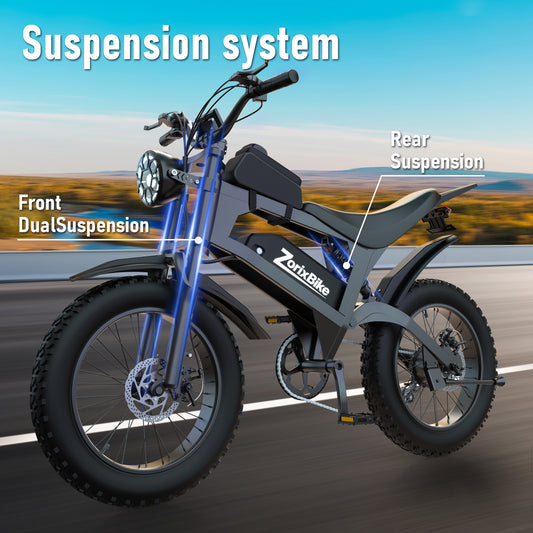 electric bike full suspension