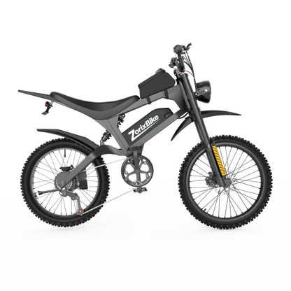 ZorixBike R8 Max 500W Off-Road Electric Bike, 48V 20Ah, 19"/17" Tires