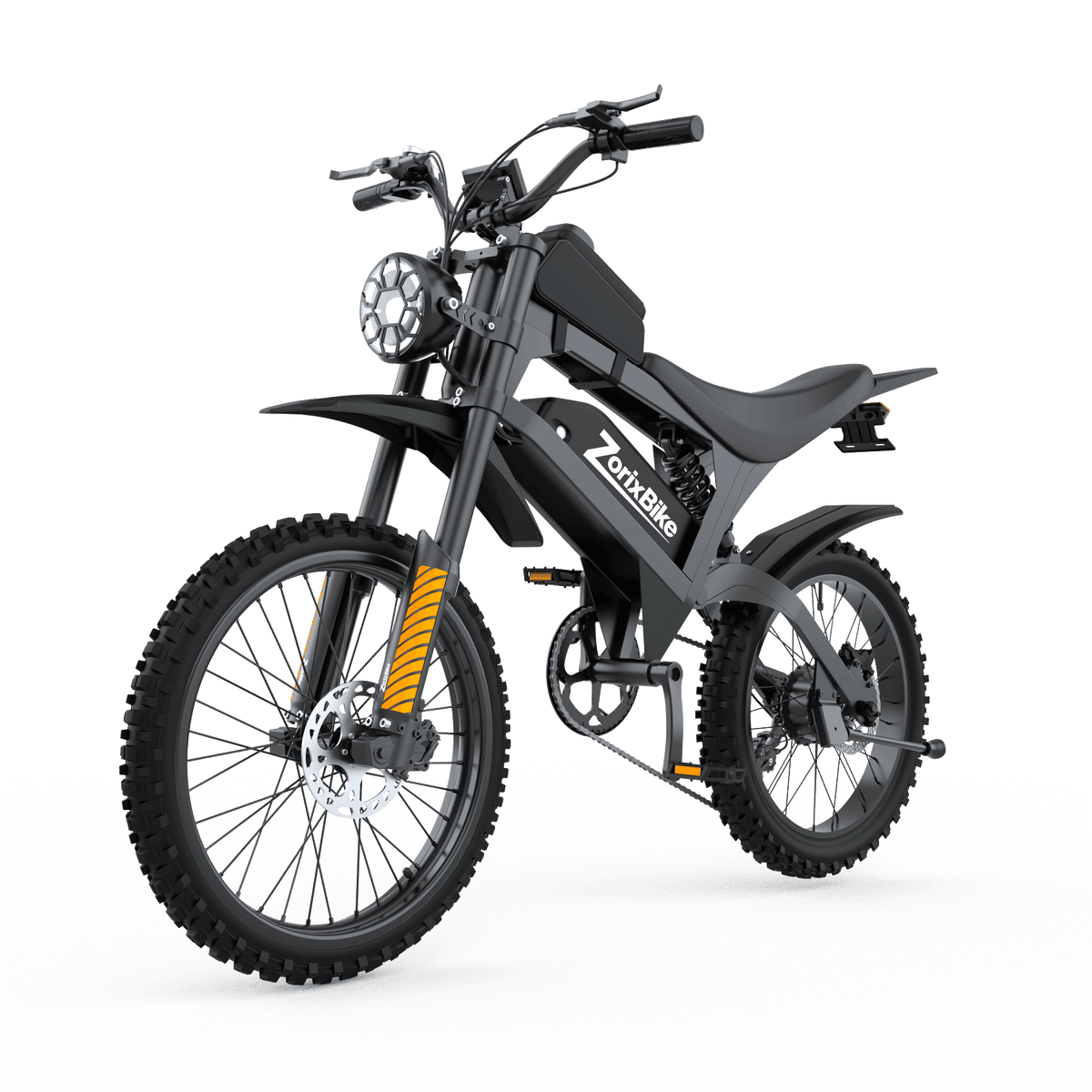ZorixBike R8 Max 500W Off-Road Electric Bike, 48V 20Ah, 19"/17" Tires