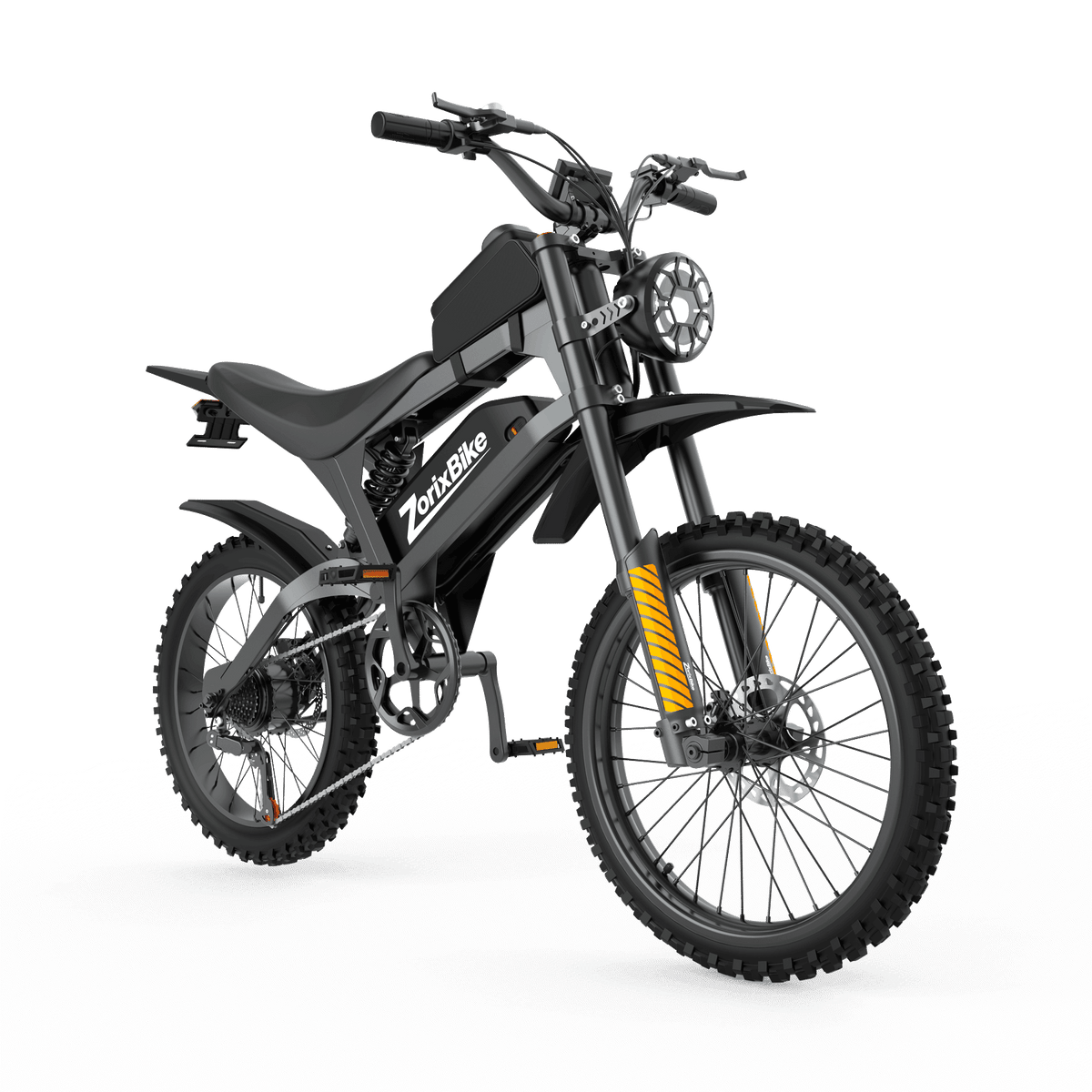 ZorixBike R8 Max 500W Off-Road Electric Bike, 48V 20Ah, 19"/17" Tires