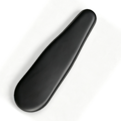 ZorixBike Saddle, suitable for R8/R8 PRO A black, smooth, elongated oval-shaped product, likely a cushion, pad, or accessory, shown diagonally on a clean white background.