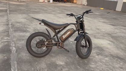 ZorixBike M9 Electric Bike – 48V 20Ah Battery, 20*4.0 Fat Tire Ebike
